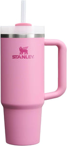 Stanley Quencher H2.0 FlowState Stainless Steel Vacuum Insulated Tumbler with Lid and Straw for Water, Iced Tea or Coffee, Smoothie and More, Peony, 30oz