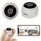 Compact 2.4G Wireless WiFi Webcam - Easy Setup, Perfect for Home Security, Rechargeable Battery/USB Powered