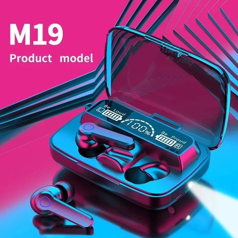 M19 TWS Earphones Bluetooth Wireless Headphones